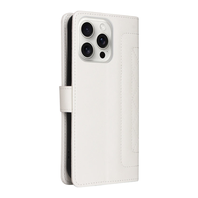 Diamond Lattice Leather Flip Phone Case, For iPhone 16 Pro Max, For iPhone 16 Pro, For iPhone 16 Plus