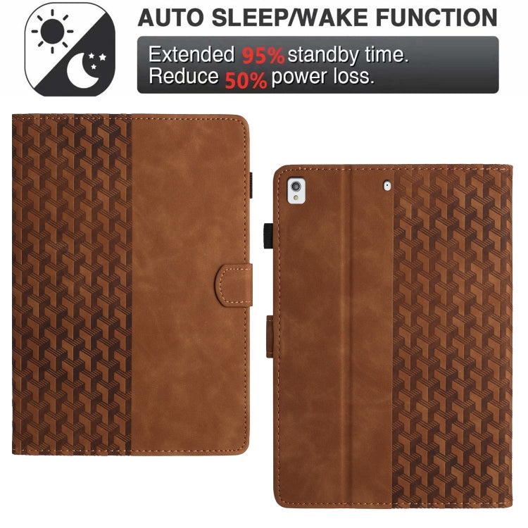 Building Blocks Embossed Leather Smart Tablet Case, For iPad 10.2 2021 / Air 10.5, For iPad mini 5 / 4 / 3 / 2 / 1, For iPad Air / Air 2 / 9.7 2017 / 2018