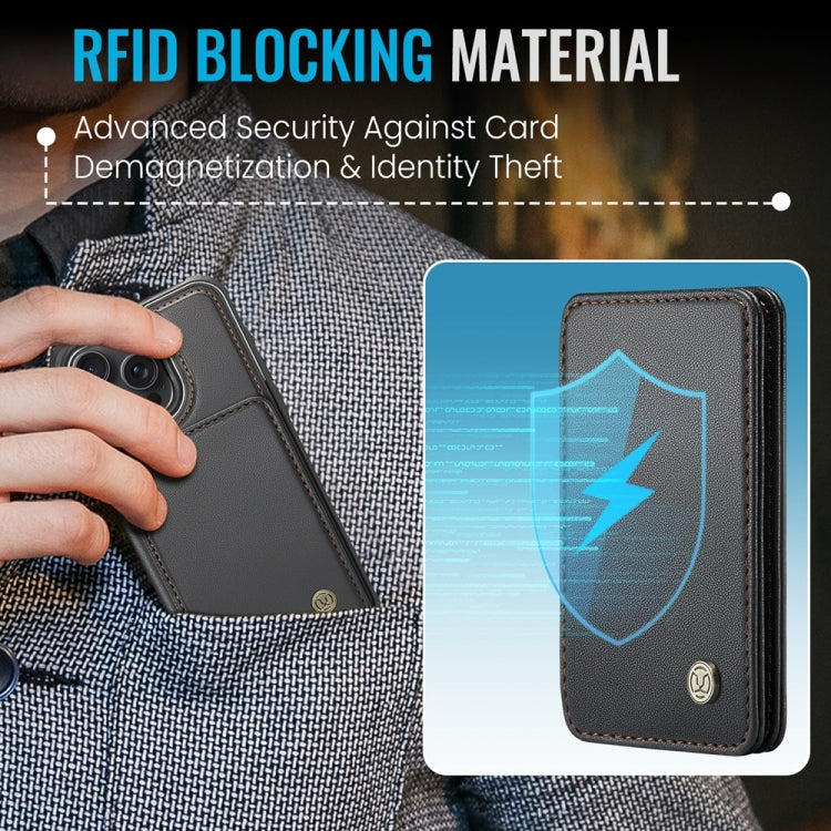 JEEHOOD J05 Business Magnetic Style RFID Leather Phone Case, For iPhone 11 Pro, For iPhone X / XS, For iPhone 8 Plus / 7 Plus / 6 Plus
