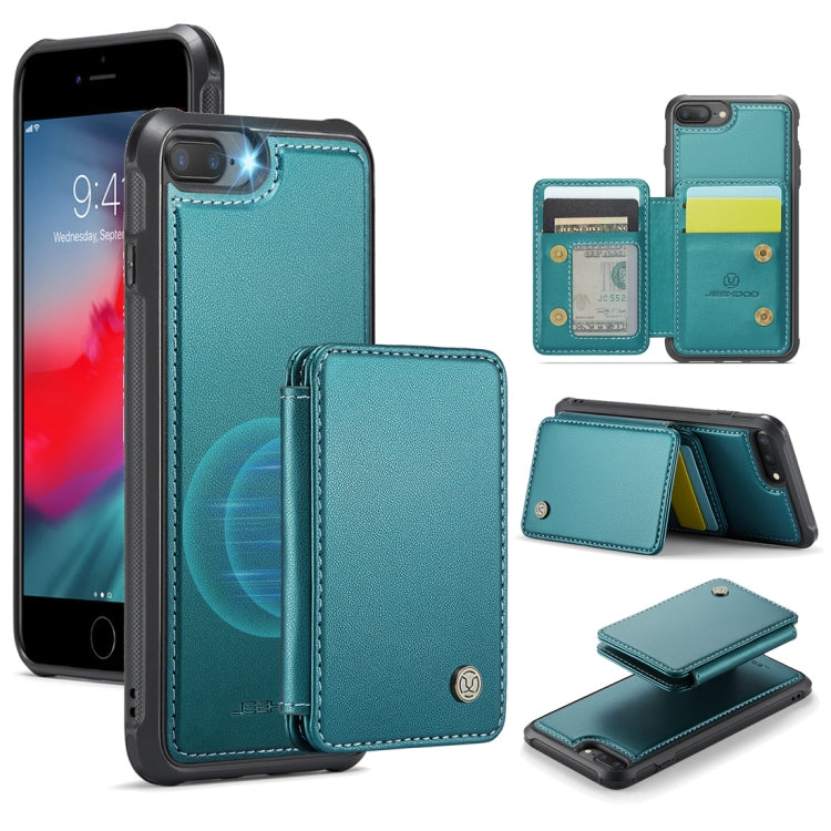 JEEHOOD J05 Business Magnetic Style RFID Leather Phone Case, For iPhone 11 Pro, For iPhone X / XS, For iPhone 8 Plus / 7 Plus / 6 Plus