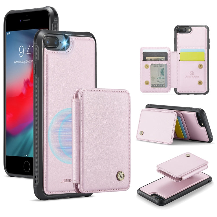 JEEHOOD J05 Business Magnetic Style RFID Leather Phone Case, For iPhone 11 Pro, For iPhone X / XS, For iPhone 8 Plus / 7 Plus / 6 Plus