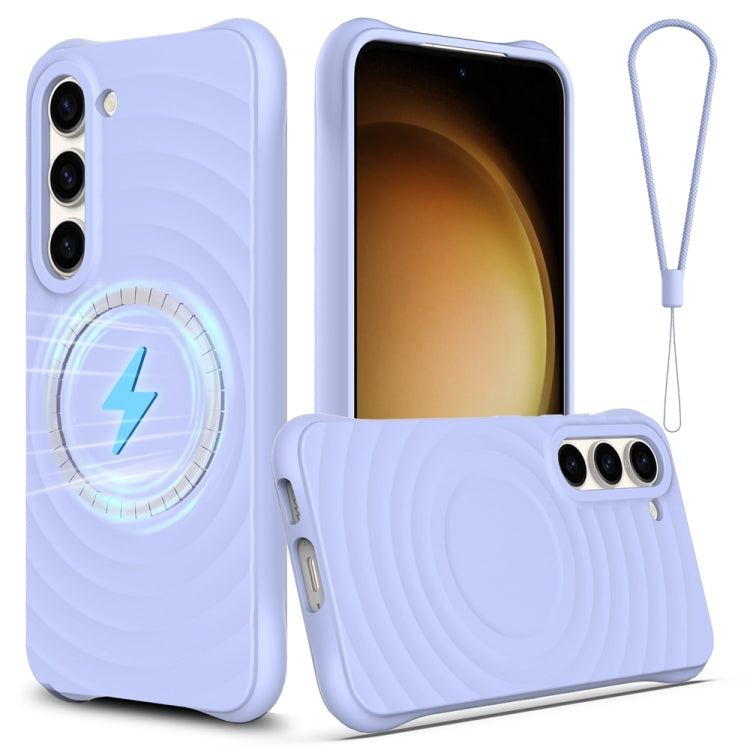 Wave Texture MagSafe Magnetic Liquid Silicone Phone Case
