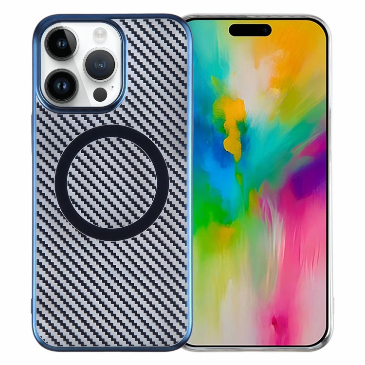 6D Plated Carbon Fiber Clear Magsafe PC Phone Case, For iPhone 16 Pro Max, For iPhone 16 Pro, For iPhone 16 Plus, For iPhone 16