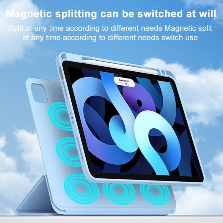 Rotatable Magnetic Detachable Leather Tablet Case with Pen Slot, For iPad 10.2 2021 / Air 10.5