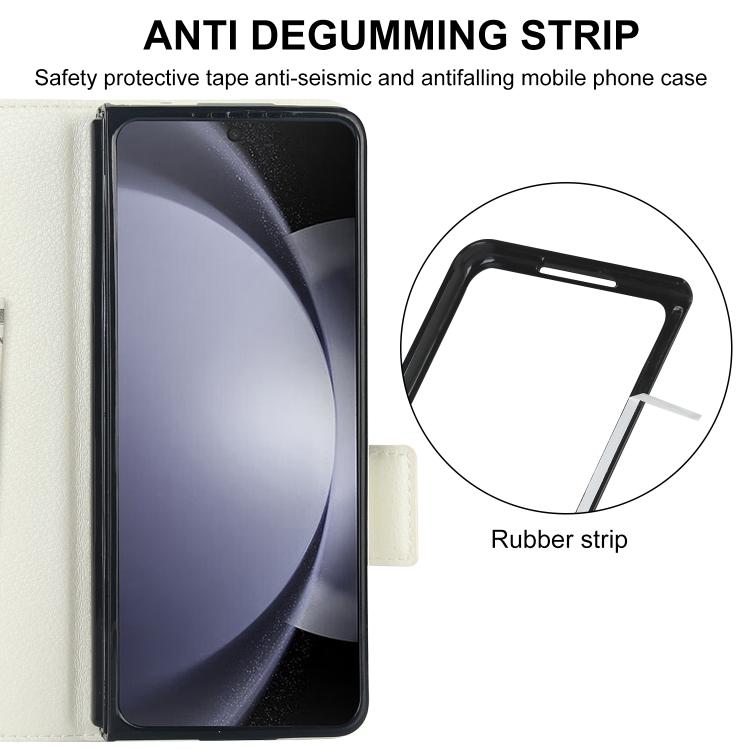 Solid Color Multifunctional Folding Leather Phone Case with Pen Slot