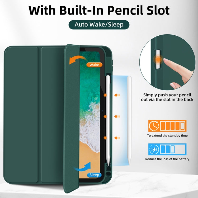 3-fold TPU Smart Leather Tablet Case with Pen Slot, For iPad 2025 / 2022, For iPad Air 11 2025 / 2024, For iPad mini 2024 / mini 6