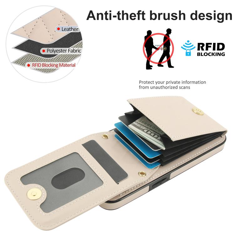 YM015 Crossbody Rhombic Card Bag RFID Phone Case
