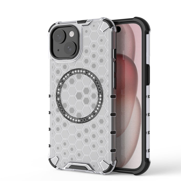 Honeycomb Magnetic Ring Shockproof Phone Case, For iPhone 15, For iPhone 14 Plus, For iPhone 14, For iPhone 14 Pro