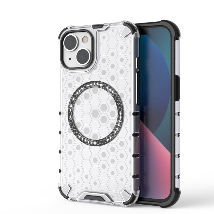 Honeycomb Magnetic Ring Shockproof Phone Case, For iPhone 15, For iPhone 14 Plus, For iPhone 14, For iPhone 14 Pro