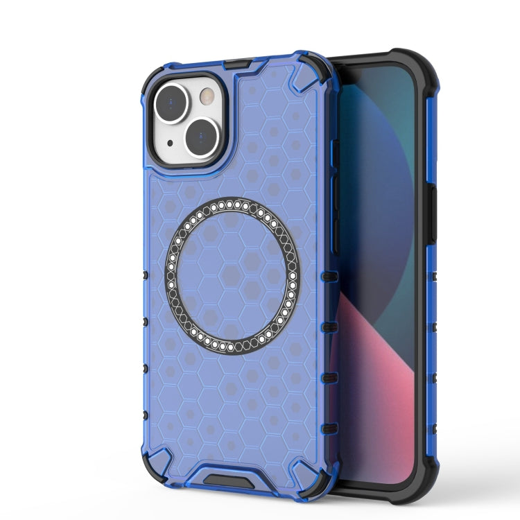 Honeycomb Magnetic Ring Shockproof Phone Case, For iPhone 15, For iPhone 14 Plus, For iPhone 14, For iPhone 14 Pro