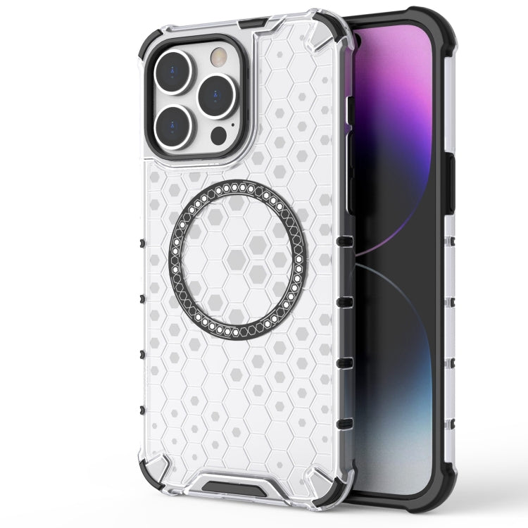 Honeycomb Magnetic Ring Shockproof Phone Case, For iPhone 15, For iPhone 14 Plus, For iPhone 14, For iPhone 14 Pro