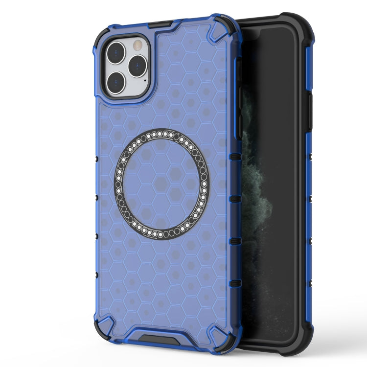Honeycomb Magnetic Ring Shockproof Phone Case, For iPhone 11 Pro