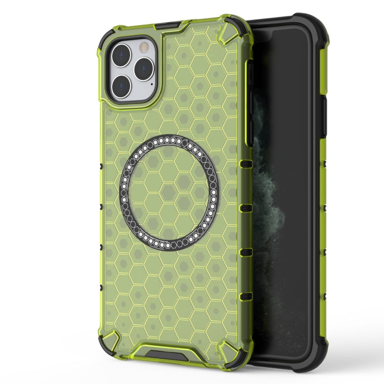 Honeycomb Magnetic Ring Shockproof Phone Case, For iPhone 11 Pro