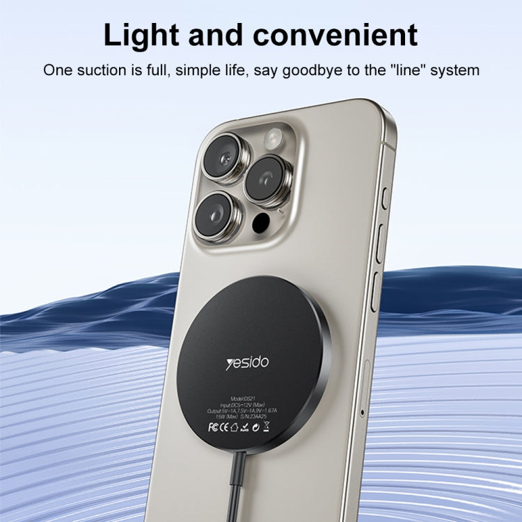 Yesido DS21 15W Detachable Magnetic Wireless Charger