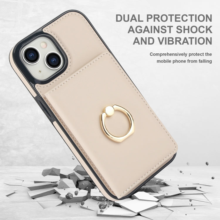 RFID Anti-theft Card Ring Holder Phone Case, For iPhone 15 Plus, For iPhone 15, For iPhone 14 Plus