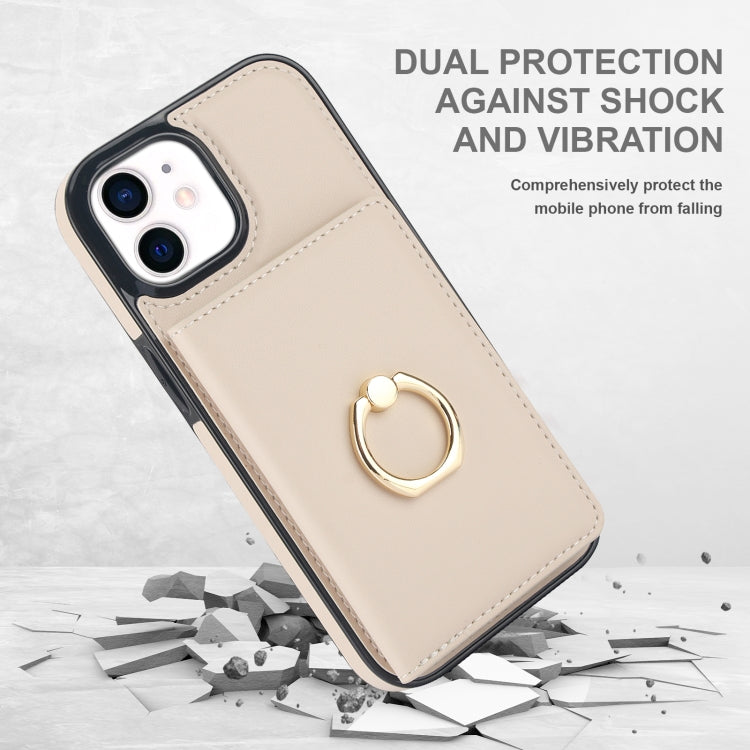RFID Anti-theft Card Ring Holder Phone Case, For iPhone 12 mini, For iPhone 11 Pro Max, For iPhone 11