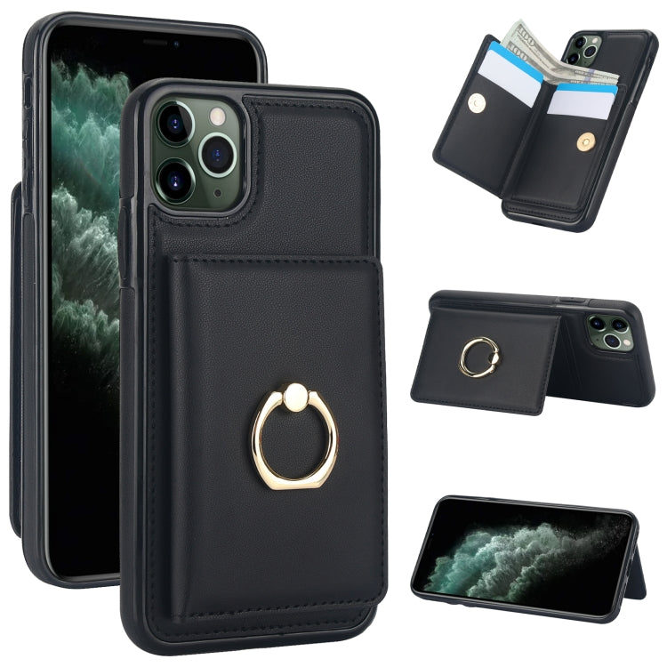 RFID Anti-theft Card Ring Holder Phone Case, For iPhone 12 mini, For iPhone 11 Pro Max, For iPhone 11