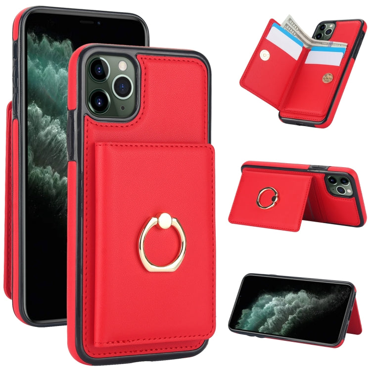 RFID Anti-theft Card Ring Holder Phone Case, For iPhone 12 mini, For iPhone 11 Pro Max, For iPhone 11
