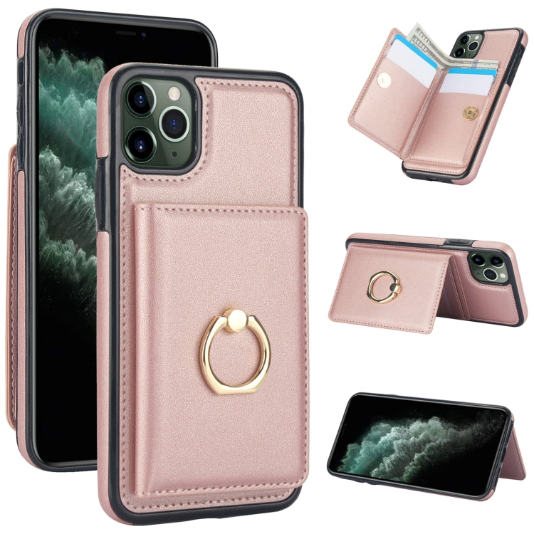 RFID Anti-theft Card Ring Holder Phone Case, For iPhone 12 mini, For iPhone 11 Pro Max, For iPhone 11