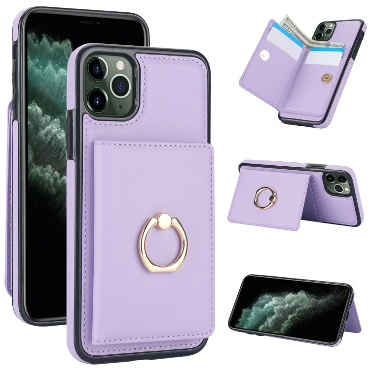 RFID Anti-theft Card Ring Holder Phone Case, For iPhone 12 mini, For iPhone 11 Pro Max, For iPhone 11