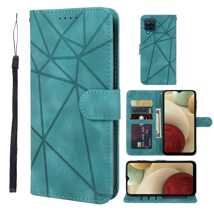 Skin Feel Geometric Lines Leather Phone Case