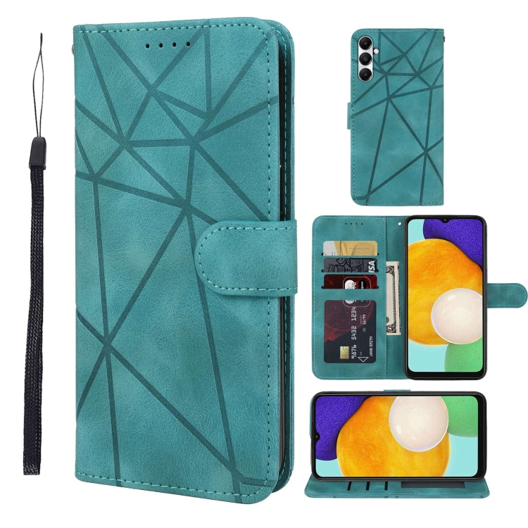 Skin Feel Geometric Lines Leather Phone Case
