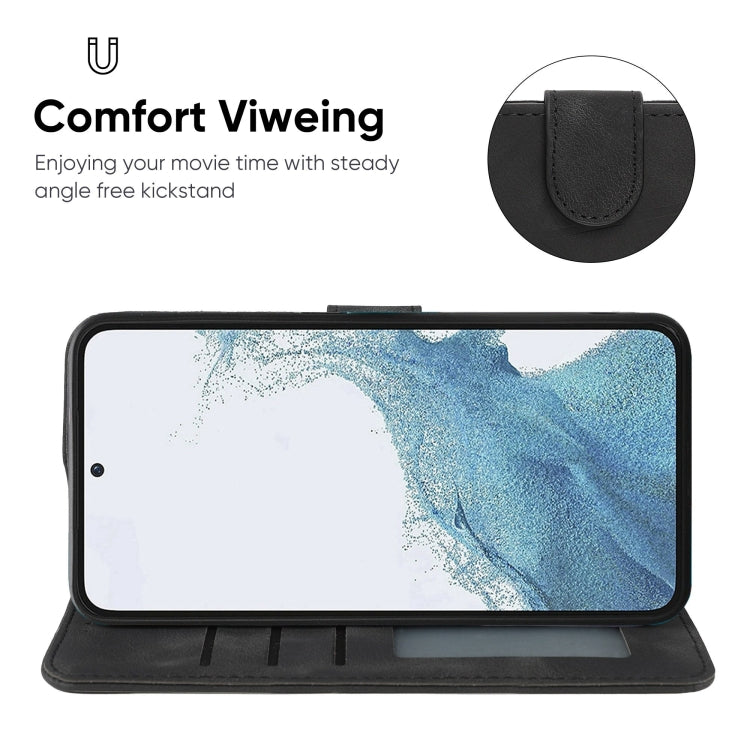 Skin Feel Geometric Lines Leather Phone Case