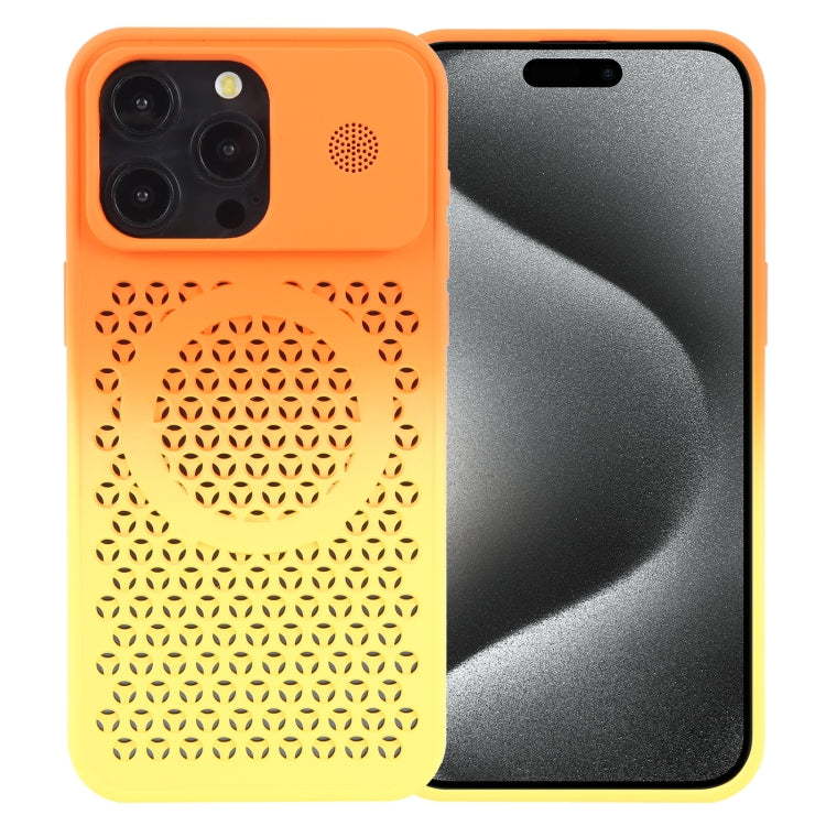 Gradient Color Honeycomb Aromatherapy MagSafe Phone Case, For iPhone 15 Pro Max, For iPhone 15 Pro, For iPhone 15 Plus, For iPhone 15