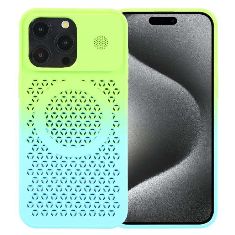 Gradient Color Honeycomb Aromatherapy MagSafe Phone Case, For iPhone 15 Pro Max, For iPhone 15 Pro, For iPhone 15 Plus, For iPhone 15