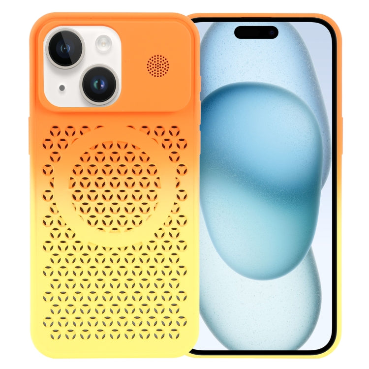 Gradient Color Honeycomb Aromatherapy MagSafe Phone Case, For iPhone 15 Pro Max, For iPhone 15 Pro, For iPhone 15 Plus, For iPhone 15