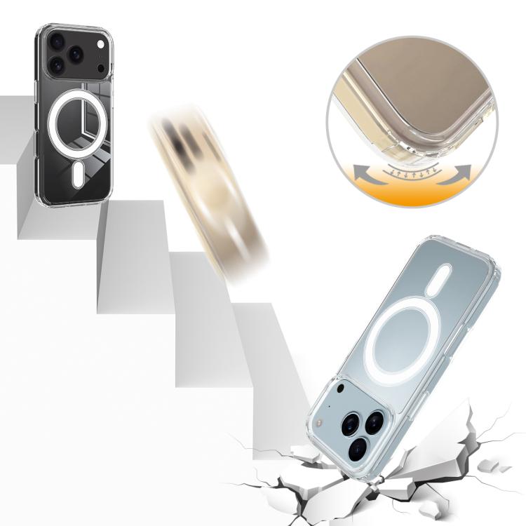 MagSafe Clear Acrylic PC Hybrid TPU Phone Case