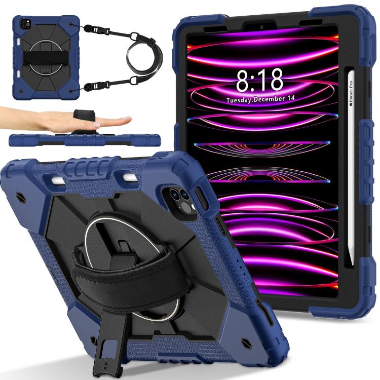 Contrast Color Robot Silicone Hybrid PC Tablet Case