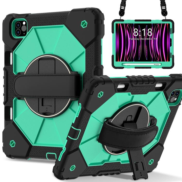 Contrast Color Robot Silicone Hybrid PC Tablet Case