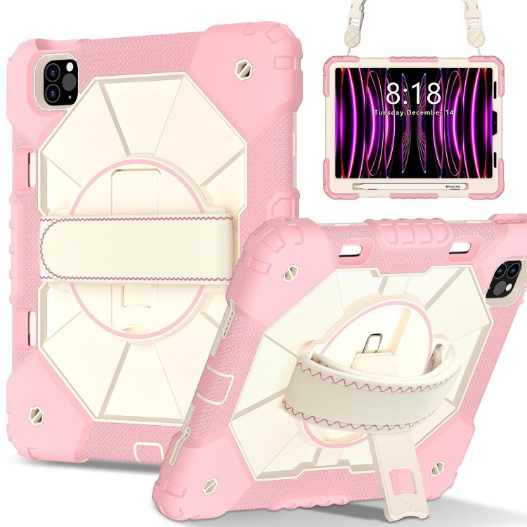 Contrast Color Robot Silicone Hybrid PC Tablet Case