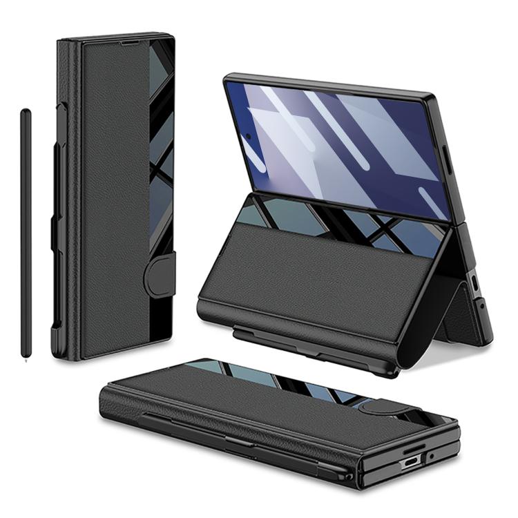 GKK Integrated Full Coverage Flip Phone Case with Pen Slot, Not Included Pen