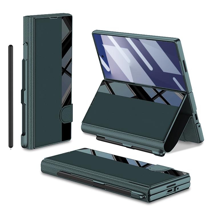 GKK Integrated Full Coverage Flip Phone Case with Pen Slot, Not Included Pen