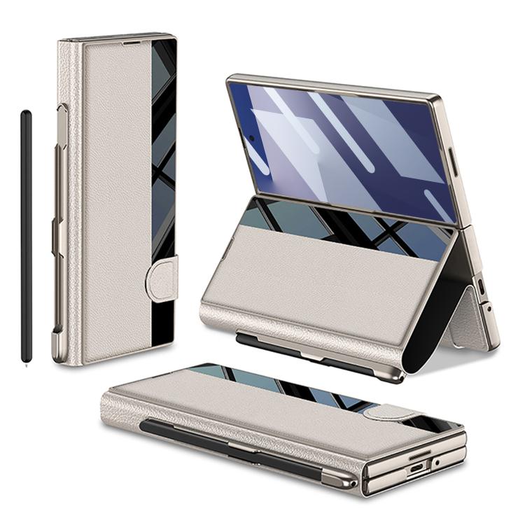 GKK Integrated Full Coverage Flip Phone Case with Pen Slot, Not Included Pen