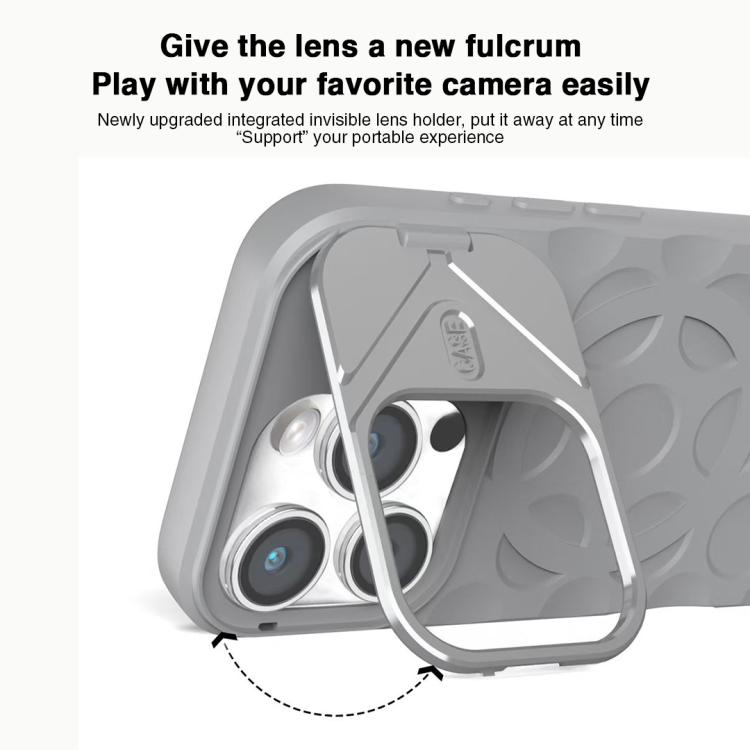 Lens Frame Holder MagSafe PC Hybrid TPU Phone Case, For iPhone 15 Pro Max, For iPhone 15 Pro, For iPhone 15 Plus, For iPhone 15