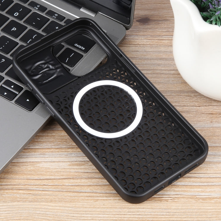 Pure Color Honeycomb Aromatherapy MagSafe Phone Case, For iPhone 15 Pro Max, For iPhone 15 Pro, For iPhone 15 Plus, For iPhone 15