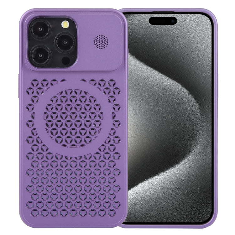 Pure Color Honeycomb Aromatherapy MagSafe Phone Case, For iPhone 15 Pro Max, For iPhone 15 Pro, For iPhone 15 Plus, For iPhone 15
