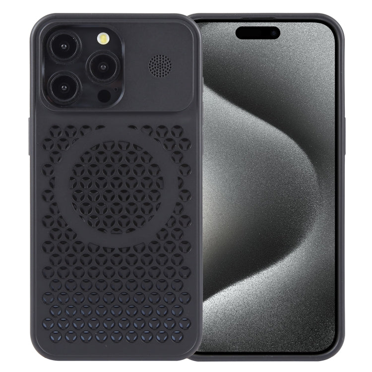 Pure Color Honeycomb Aromatherapy MagSafe Phone Case, For iPhone 15 Pro Max, For iPhone 15 Pro, For iPhone 15 Plus, For iPhone 15