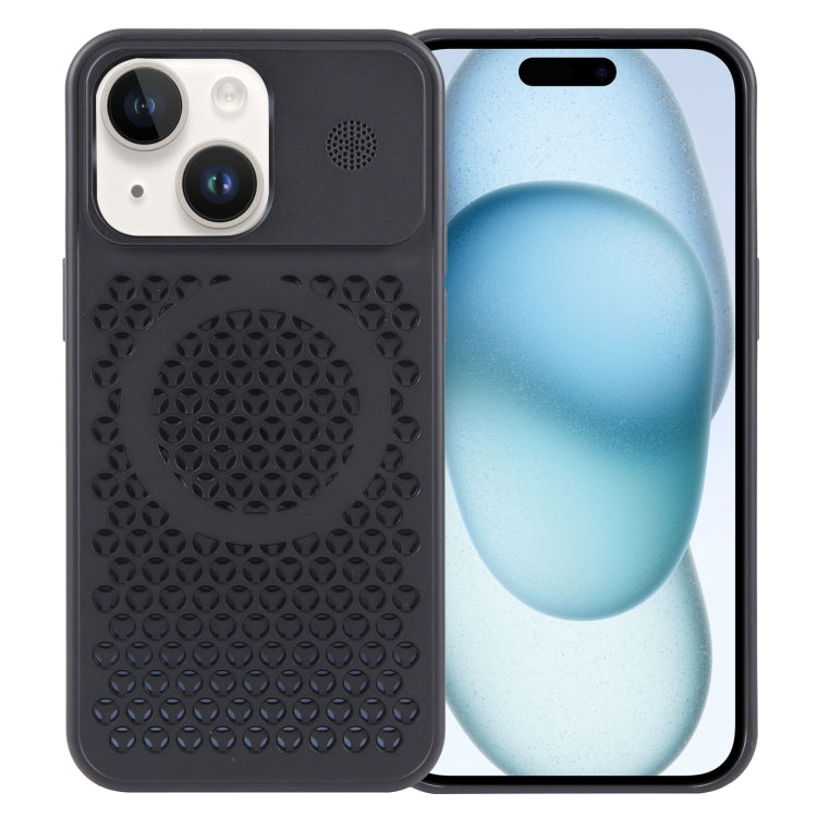 Pure Color Honeycomb Aromatherapy MagSafe Phone Case, For iPhone 15 Pro Max, For iPhone 15 Pro, For iPhone 15 Plus, For iPhone 15