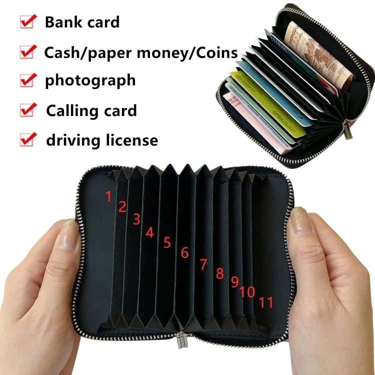 Solid Color Zipper 11-Card Slots Bag Phone Case with Lanyard, For iPhone 15 Pro Max, For iPhone 15 Pro, For iPhone 14 Pro, For iPhone 14 Pro Max