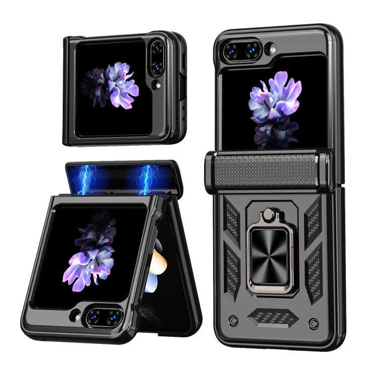 Sliding Window Hinge Phone Case with Ring Stand