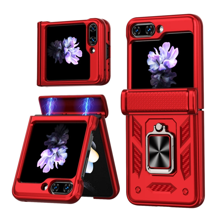 Sliding Window Hinge Phone Case with Ring Stand