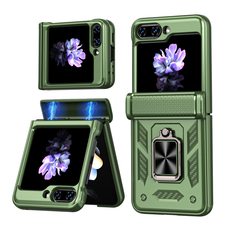 Sliding Window Hinge Phone Case with Ring Stand