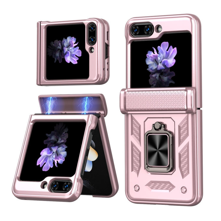 Sliding Window Hinge Phone Case with Ring Stand