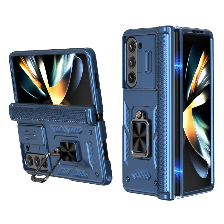 Sliding Window Hinge Phone Case with Ring Stand