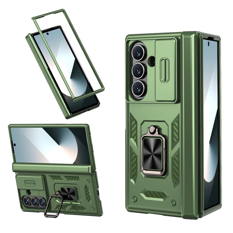 Sliding Window Hinge Phone Case with Ring Stand