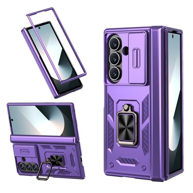 Sliding Window Hinge Phone Case with Ring Stand